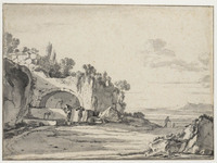 P 092
<br/>
Italiaans landschap met waterbron bij Loreto
<br/>
<em>Asselijn, Jan (1610-1652)</em>